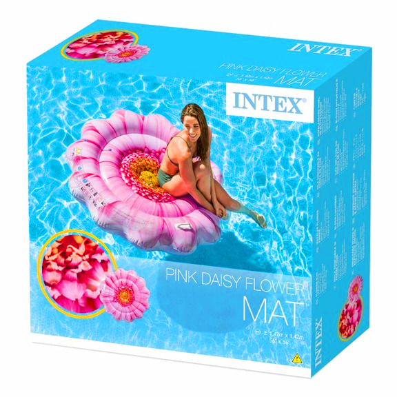 Materac plażowy kwiat stokrotka142 x 142 cm Intex 58787